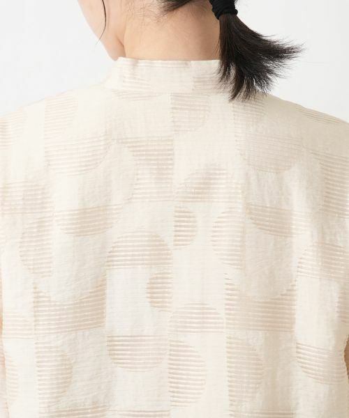 Leilian / レリアン テーラードジャケット | 幾何学柄スタンドカラージャケット【ROCHAS Premiere】 | 詳細8