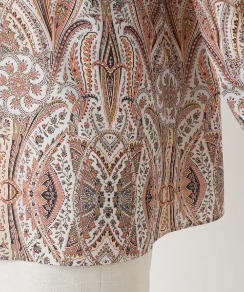 Leilian / レリアン シャツ・ブラウス | ペイズリー柄バンドカラーブラウス【ROCHAS Premiere】【ERICA】 | 詳細10