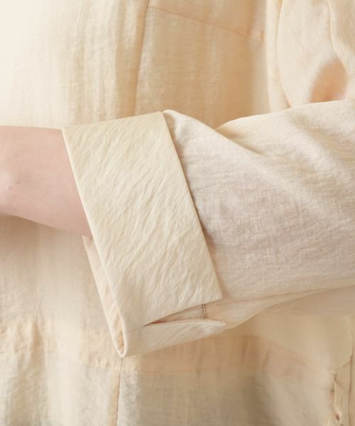 Leilian / レリアン シャツ・ブラウス | バンドカラードロストブラウス【ROCHAS Premiere】 | 詳細17