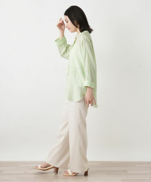 Leilian / レリアン シャツ・ブラウス | バンドカラードロストブラウス【ROCHAS Premiere】 | 詳細2