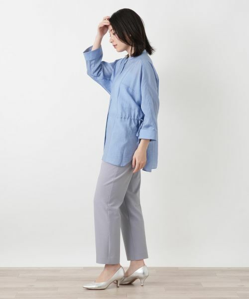 Leilian / レリアン シャツ・ブラウス | バンドカラードロストブラウス【ROCHAS Premiere】 | 詳細5