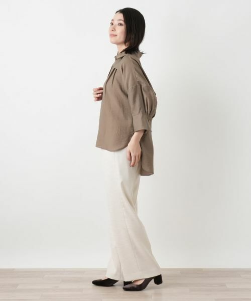 Leilian / レリアン シャツ・ブラウス | ボリュームタックブラウス【ROCHAS Premiere】 | 詳細2