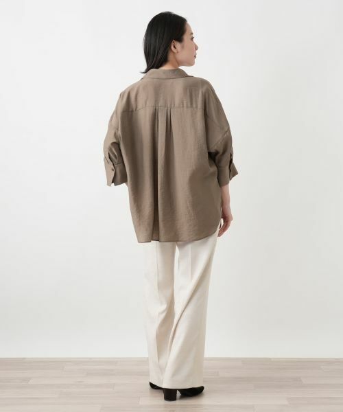 Leilian / レリアン シャツ・ブラウス | ボリュームタックブラウス【ROCHAS Premiere】 | 詳細3