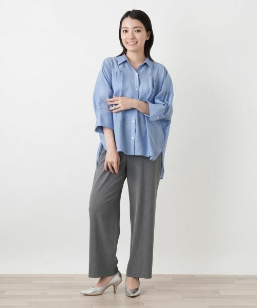 Leilian / レリアン シャツ・ブラウス | ボリュームタックブラウス【ROCHAS Premiere】 | 詳細4