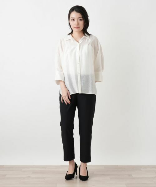 Leilian / レリアン シャツ・ブラウス | ボリュームタックブラウス【ROCHAS Premiere】 | 詳細7
