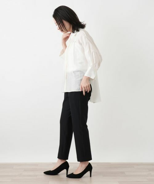 Leilian / レリアン シャツ・ブラウス | ボリュームタックブラウス【ROCHAS Premiere】 | 詳細8