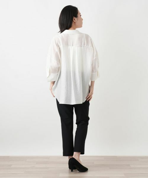 Leilian / レリアン シャツ・ブラウス | ボリュームタックブラウス【ROCHAS Premiere】 | 詳細9