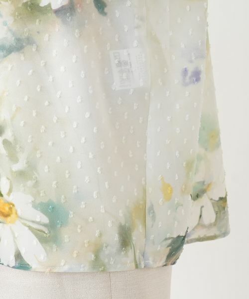Leilian / レリアン シャツ・ブラウス | 花柄ボウタイブラウス【ROCHAS Premiere】 | 詳細10