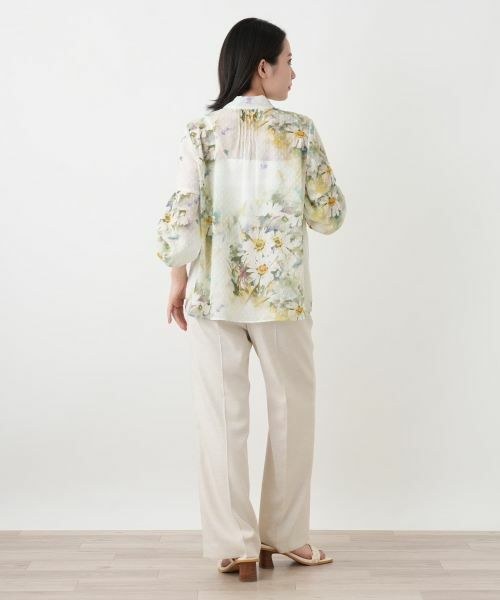 Leilian / レリアン シャツ・ブラウス | 花柄ボウタイブラウス【ROCHAS Premiere】 | 詳細3