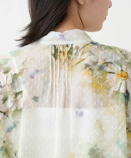 Leilian / レリアン シャツ・ブラウス | 花柄ボウタイブラウス【ROCHAS Premiere】 | 詳細8