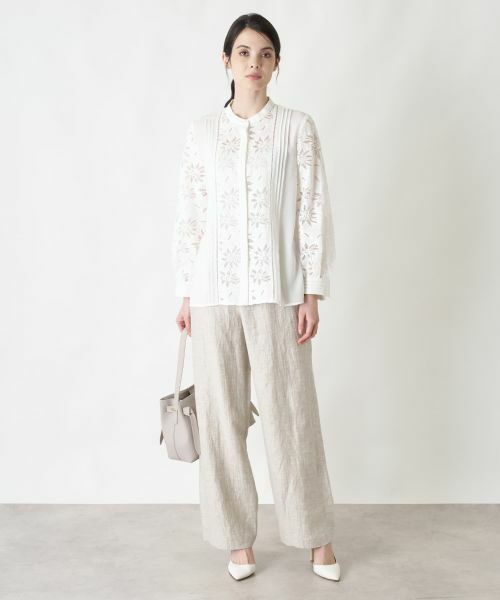 Leilian / レリアン その他パンツ | ワッシャーワイドパンツ【ROCHAS Premiere】 | 詳細13