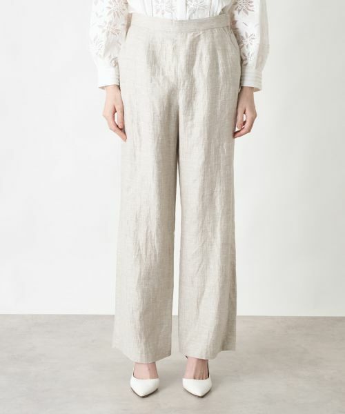 Leilian / レリアン その他パンツ | ワッシャーワイドパンツ【ROCHAS Premiere】 | 詳細4