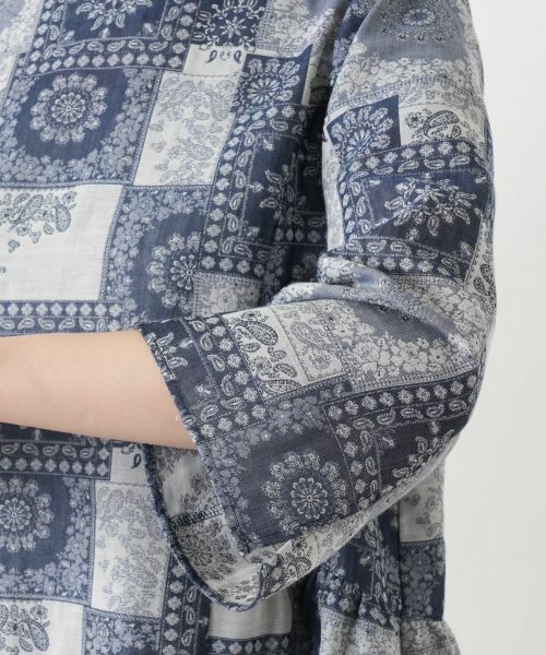 Leilian / レリアン シャツ・ブラウス | ペイズリー柄フレアブラウス【Leilian WHITE LABEL】 | 詳細11