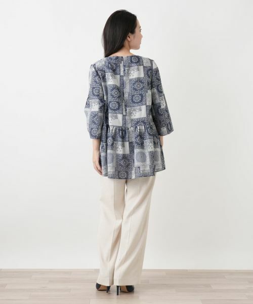 Leilian / レリアン シャツ・ブラウス | ペイズリー柄フレアブラウス【Leilian WHITE LABEL】 | 詳細3