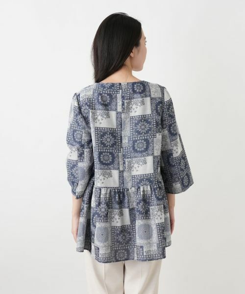 Leilian / レリアン シャツ・ブラウス | ペイズリー柄フレアブラウス【Leilian WHITE LABEL】 | 詳細6