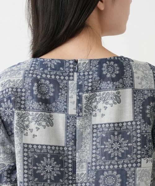 Leilian / レリアン シャツ・ブラウス | ペイズリー柄フレアブラウス【Leilian WHITE LABEL】 | 詳細8
