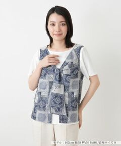 Leilian / レリアン シャツ・ブラウス | ペイズリー柄ブラウスアンサンブル【Leilian WHITE LABEL】