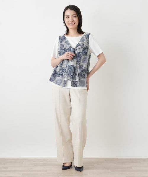 Leilian / レリアン シャツ・ブラウス | ペイズリー柄ブラウスアンサンブル【Leilian WHITE LABEL】 | 詳細1