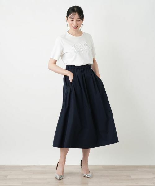 Leilian / レリアン ミニ・ひざ丈スカート | 洗えるはっ水加工スカート【2026_4月カタログ】 | 詳細4