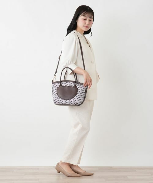 Leilian / レリアン ハンドバッグ | 2WAY幾何学柄トートバッグ | 詳細12
