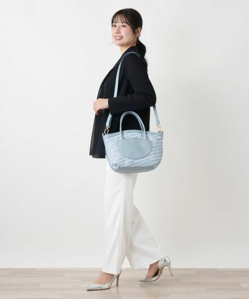 Leilian / レリアン ハンドバッグ | 2WAY幾何学柄トートバッグ | 詳細8