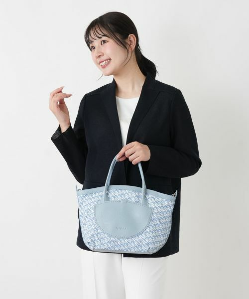 Leilian / レリアン ハンドバッグ | 2WAY幾何学柄トートバッグ | 詳細9