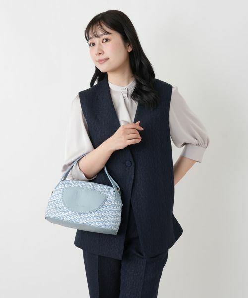 Leilian / レリアン ハンドバッグ | 幾何学柄2WAYハンドバッグ | 詳細13