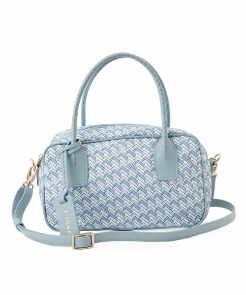 Leilian / レリアン ハンドバッグ | 2WAY幾何学柄ボストンバッグ | 詳細1