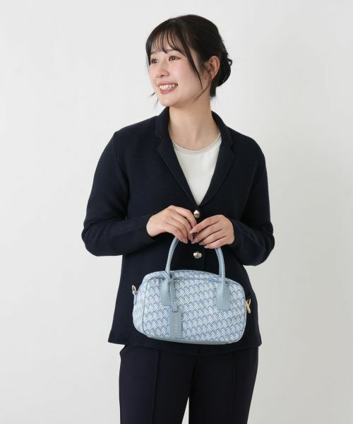 Leilian / レリアン ハンドバッグ | 2WAY幾何学柄ボストンバッグ | 詳細9