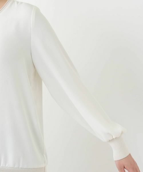 Leilian / レリアン シャツ・ブラウス | ボリュームスリーブブラウス【ROCHAS Premiere】 | 詳細12