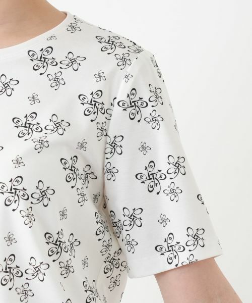 Leilian / レリアン Tシャツ | プリントクルーネックカットソー【ROCHAS Premiere】 | 詳細11