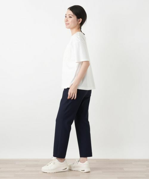 Leilian / レリアン Tシャツ | レースクルーネックカットソー【ROCHAS Premiere】 | 詳細2