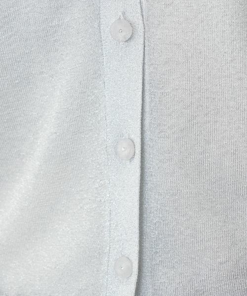 Leilian / レリアン カーディガン・ボレロ | ラメバルーンスリーブカーディガン | 詳細14