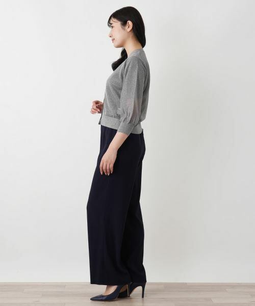 Leilian / レリアン カーディガン・ボレロ | ラメバルーンスリーブカーディガン | 詳細2