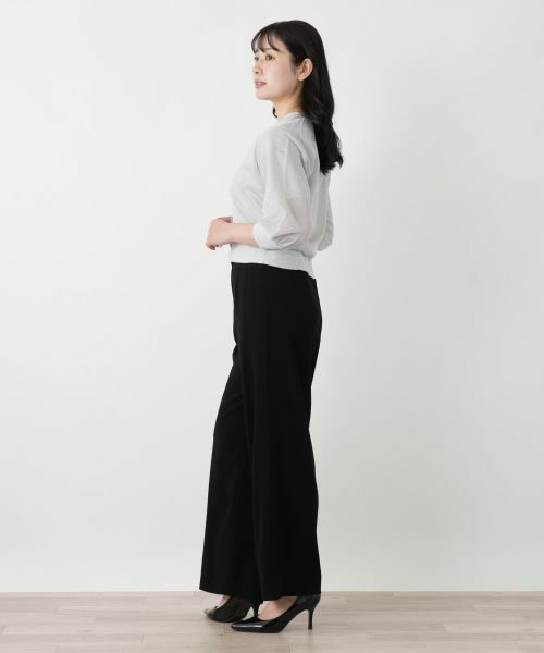 Leilian / レリアン カーディガン・ボレロ | ラメバルーンスリーブカーディガン | 詳細5