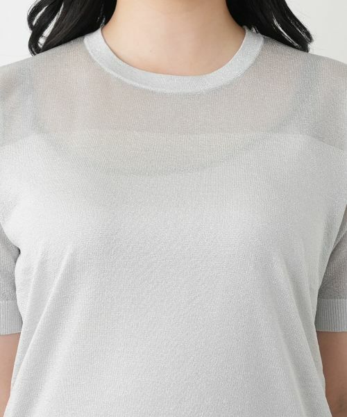 Leilian / レリアン ニット・セーター | ラメクルーネックニット | 詳細10