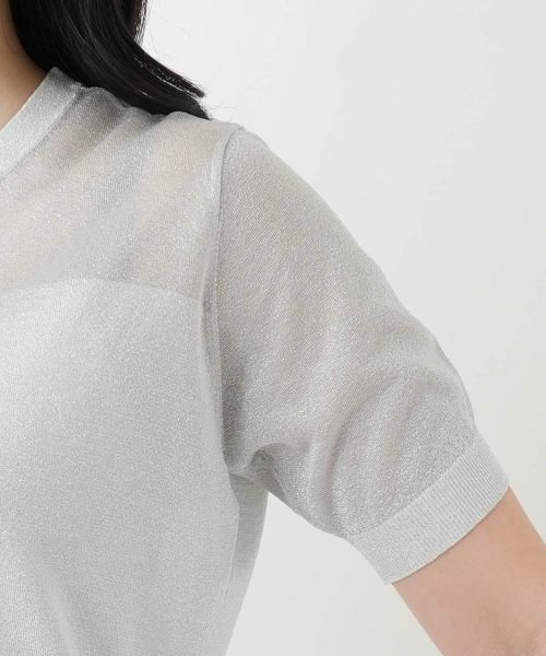 Leilian / レリアン ニット・セーター | ラメクルーネックニット | 詳細12