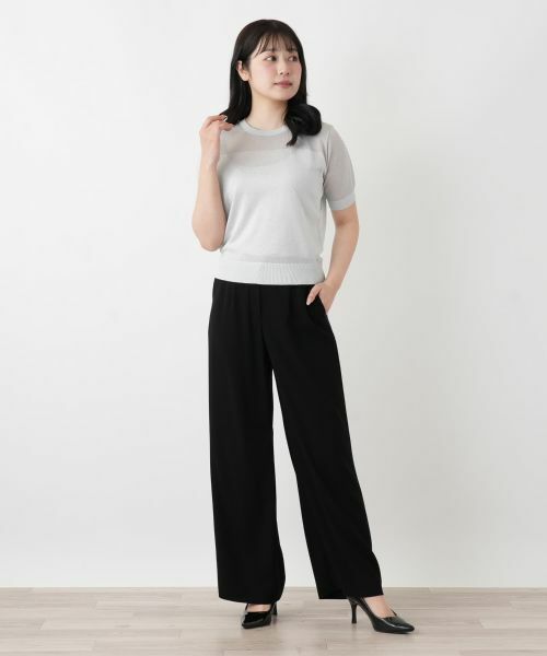 Leilian / レリアン ニット・セーター | ラメクルーネックニット | 詳細4