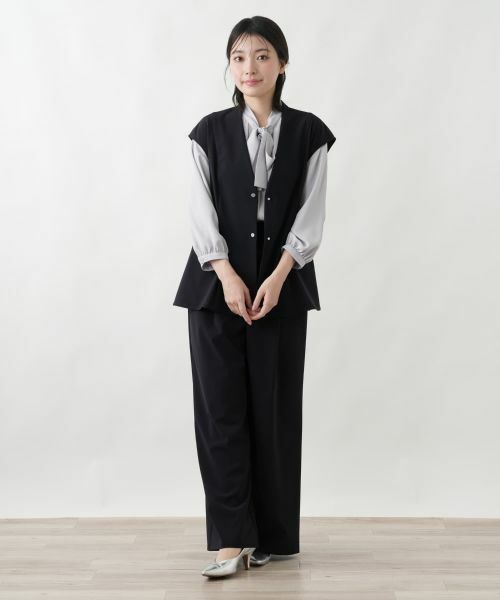 Leilian / レリアン その他パンツ | ストレッチワイドパンツ | 詳細4