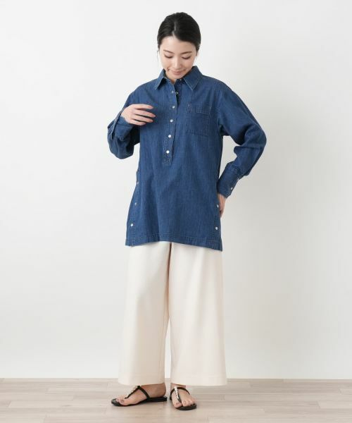 Leilian / レリアン シャツ・ブラウス | ワンポケットデニムシャツ【L JEANS】 | 詳細1
