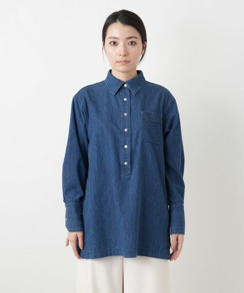 Leilian / レリアン シャツ・ブラウス | ワンポケットデニムシャツ【L JEANS】 | 詳細4
