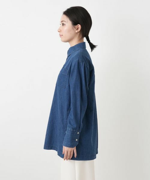 Leilian / レリアン シャツ・ブラウス | ワンポケットデニムシャツ【L JEANS】 | 詳細5