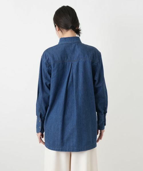 Leilian / レリアン シャツ・ブラウス | ワンポケットデニムシャツ【L JEANS】 | 詳細6