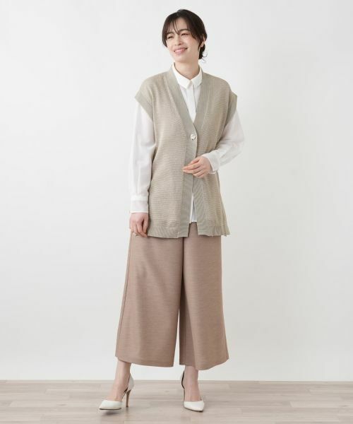 Leilian / レリアン テーラードジャケット | ラメニットベスト | 詳細1