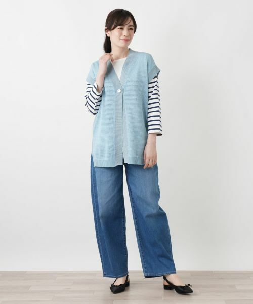 Leilian / レリアン テーラードジャケット | ラメニットベスト | 詳細4