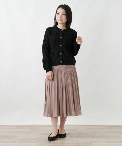 Leilian / レリアン カーディガン・ボレロ | ラメノーカラージャケット【セレモニー】 | 詳細1