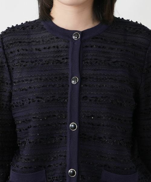 Leilian / レリアン カーディガン・ボレロ | ラメノーカラージャケット【セレモニー】 | 詳細10