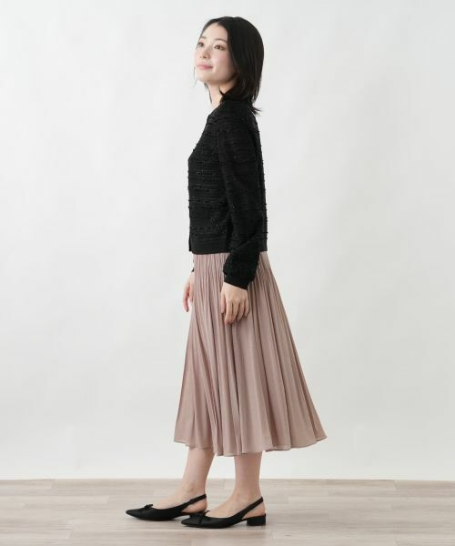 Leilian / レリアン カーディガン・ボレロ | ラメノーカラージャケット【セレモニー】 | 詳細2