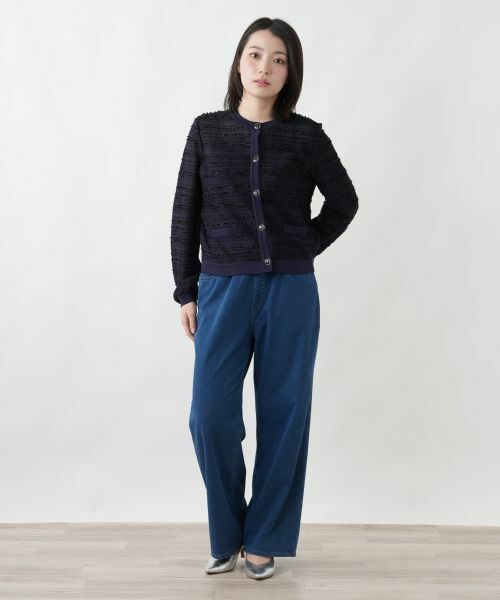 Leilian / レリアン カーディガン・ボレロ | ラメノーカラージャケット【セレモニー】 | 詳細4