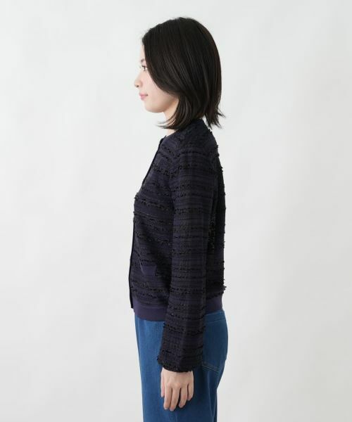 Leilian / レリアン カーディガン・ボレロ | ラメノーカラージャケット【セレモニー】 | 詳細8